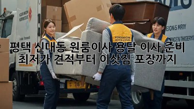 평택 신대동 원룸이사 용달 이사 준비: 최저가 견적부터 이삿짐 포장까지! ✨