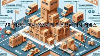 구미 비산동 이사, 꼼꼼하게! 믿음직한 이사 서비스 👍