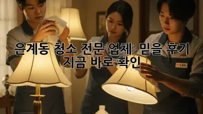 은계동 청소 전문 업체 ✨ 믿을 후기, 지금 바로 확인!